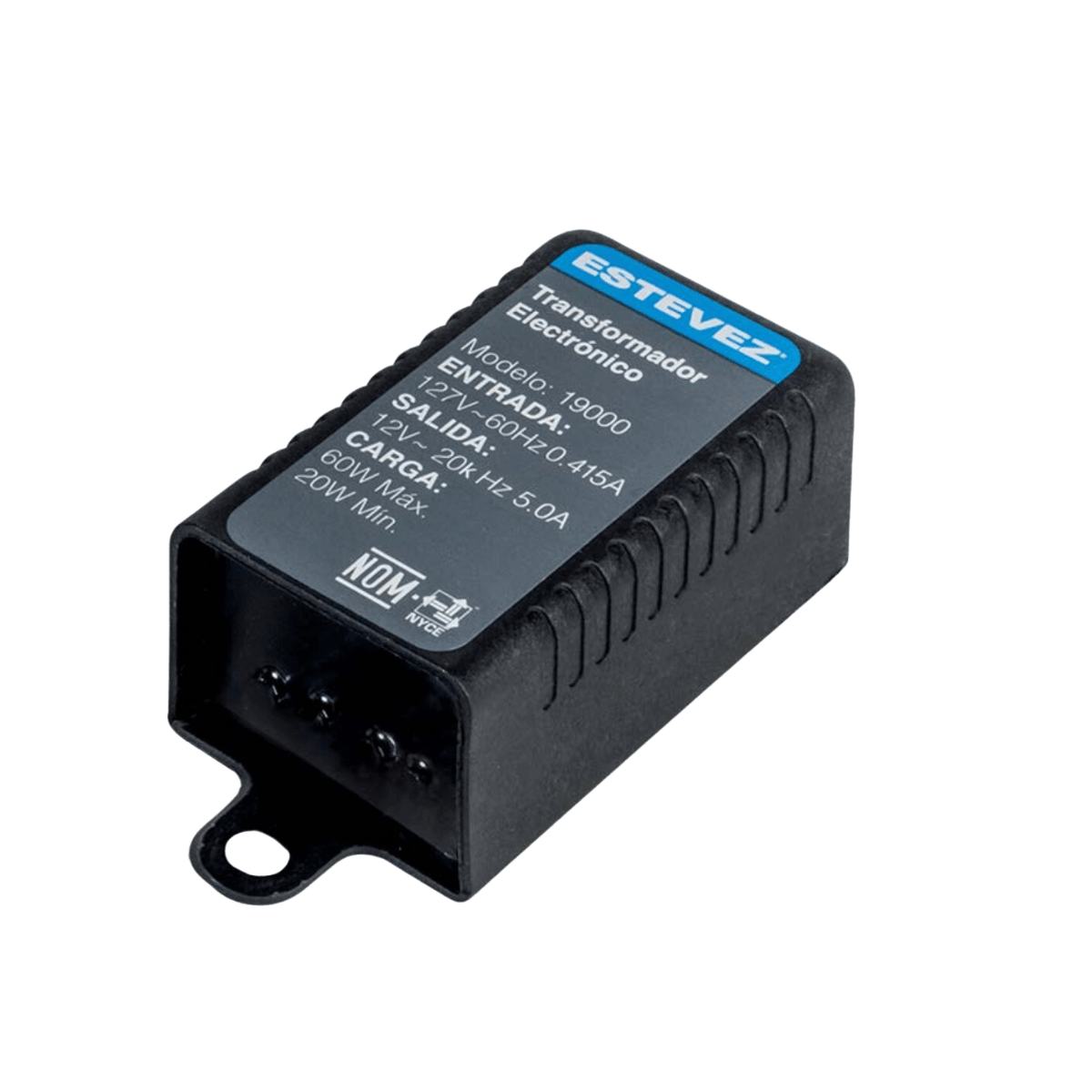 Estevez Transformador Modelo 19000 | Fuente de Alimentación 12V 5A | Entrada 127V | Para Iluminación LED | IP65
- LuzDeco