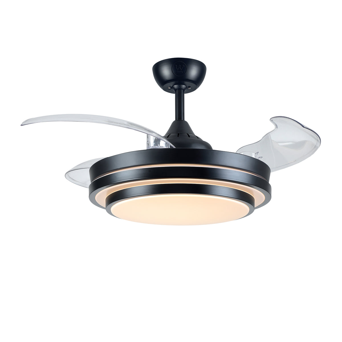 Westinghouse Ventilador de Techo Borealis II 42” con Aspas Retráctiles y LED, Negro, Modelo 79018