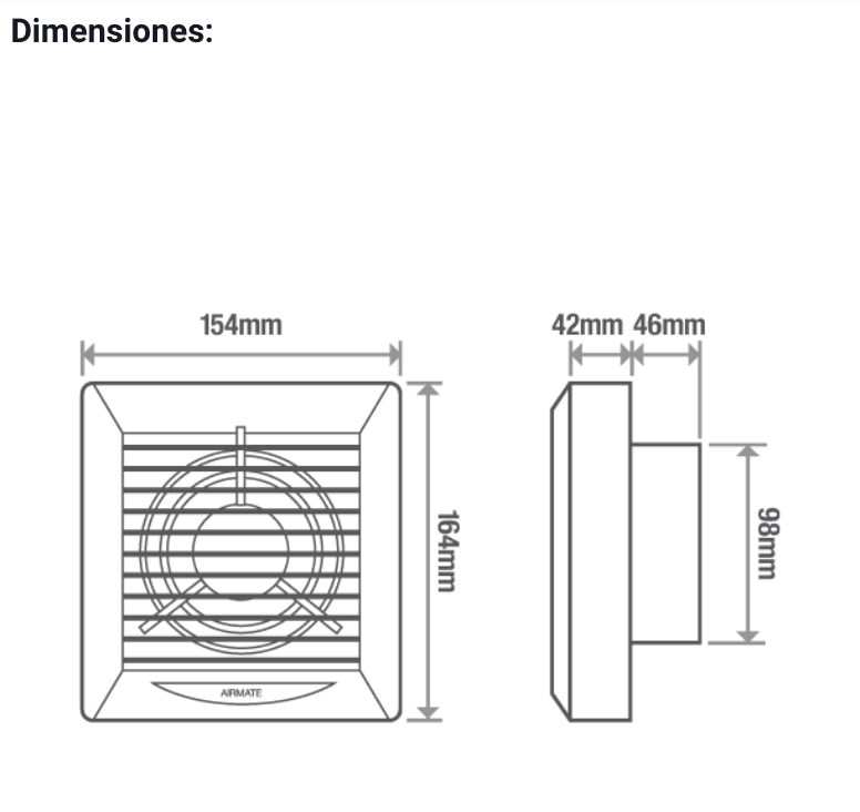 Ipsa Extractor de Aire Residencial, Modelo EURO-4 - LuzDeco