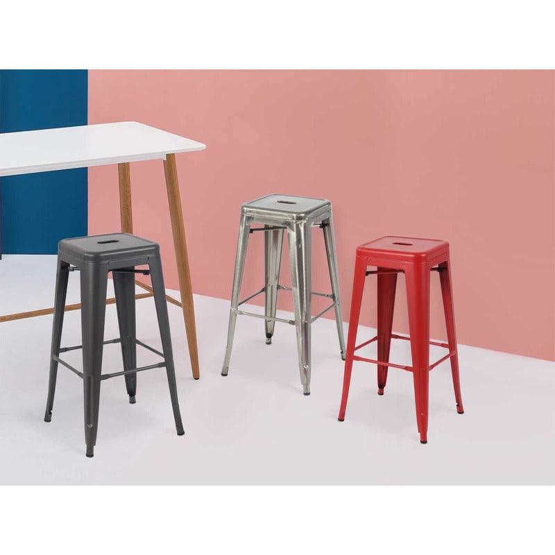 Lagoon Banco Alto de Barra de Metal para Interior, Modelo Andes 7266 - LuzDeco