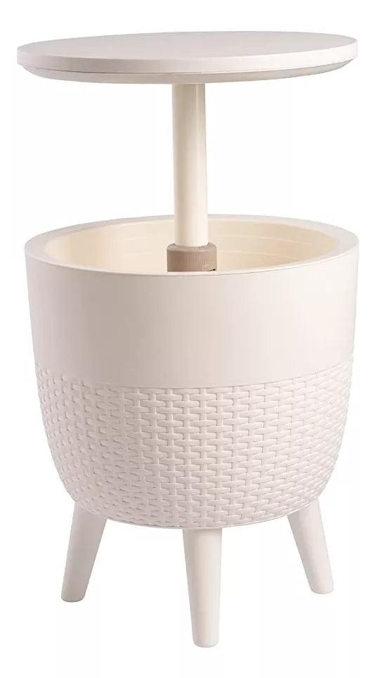 Lagoon, Mesa Cancun 7025, Mesa Hielera, Mesa 3 en 1, Mesa con altura ajustable, hielera, cooler, Muebles de interior, Mobiliario de terraza, Sillas para terraza, Resistente a los rayos UV, Muebles resistentes a los rayos UV, Muebles de exterior