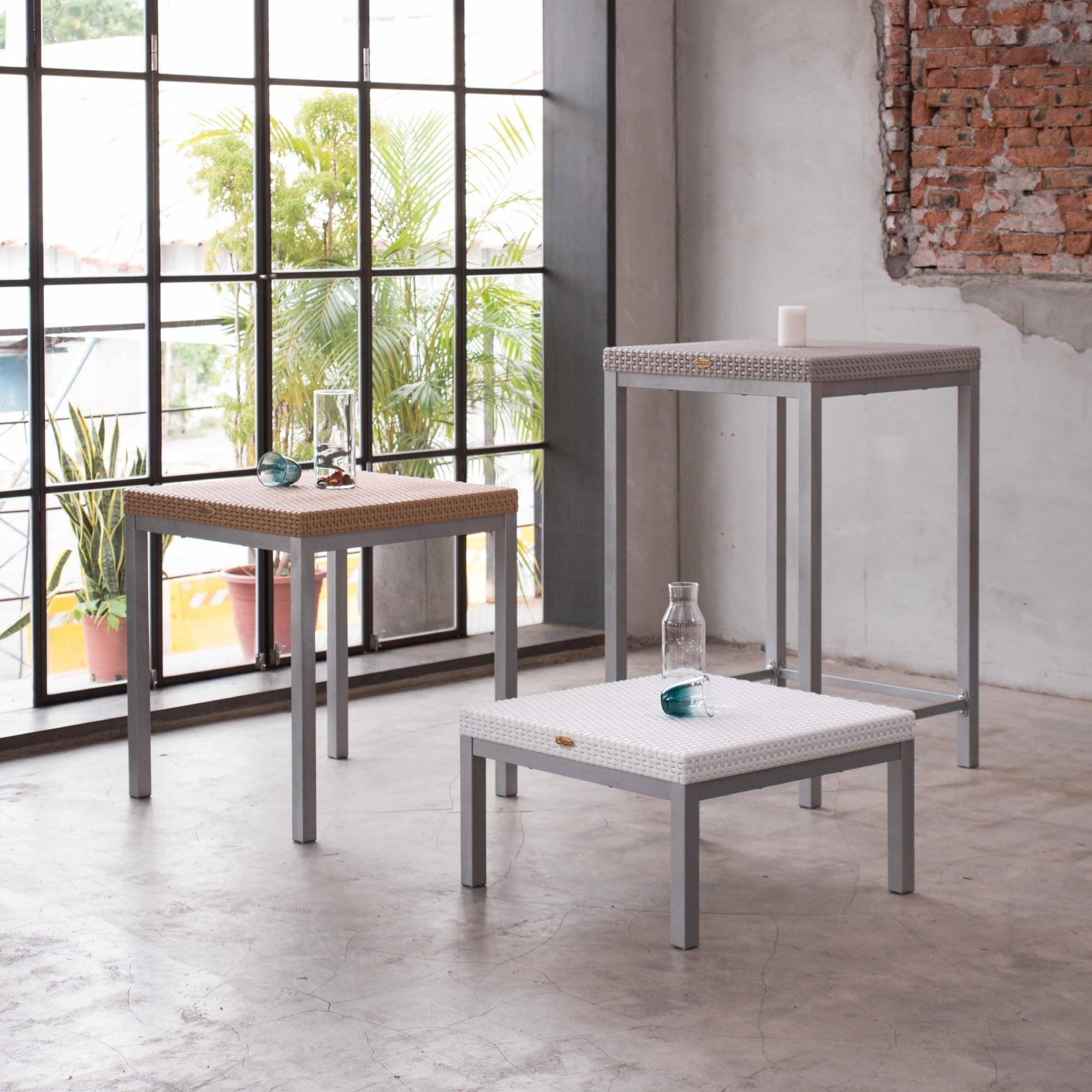 Lagoon, Russ 7022, Mesa de centro, Mesa de centro exterior, Diseño rattan, Muebles rattan, Rattan sintético, Mobiliario terraza