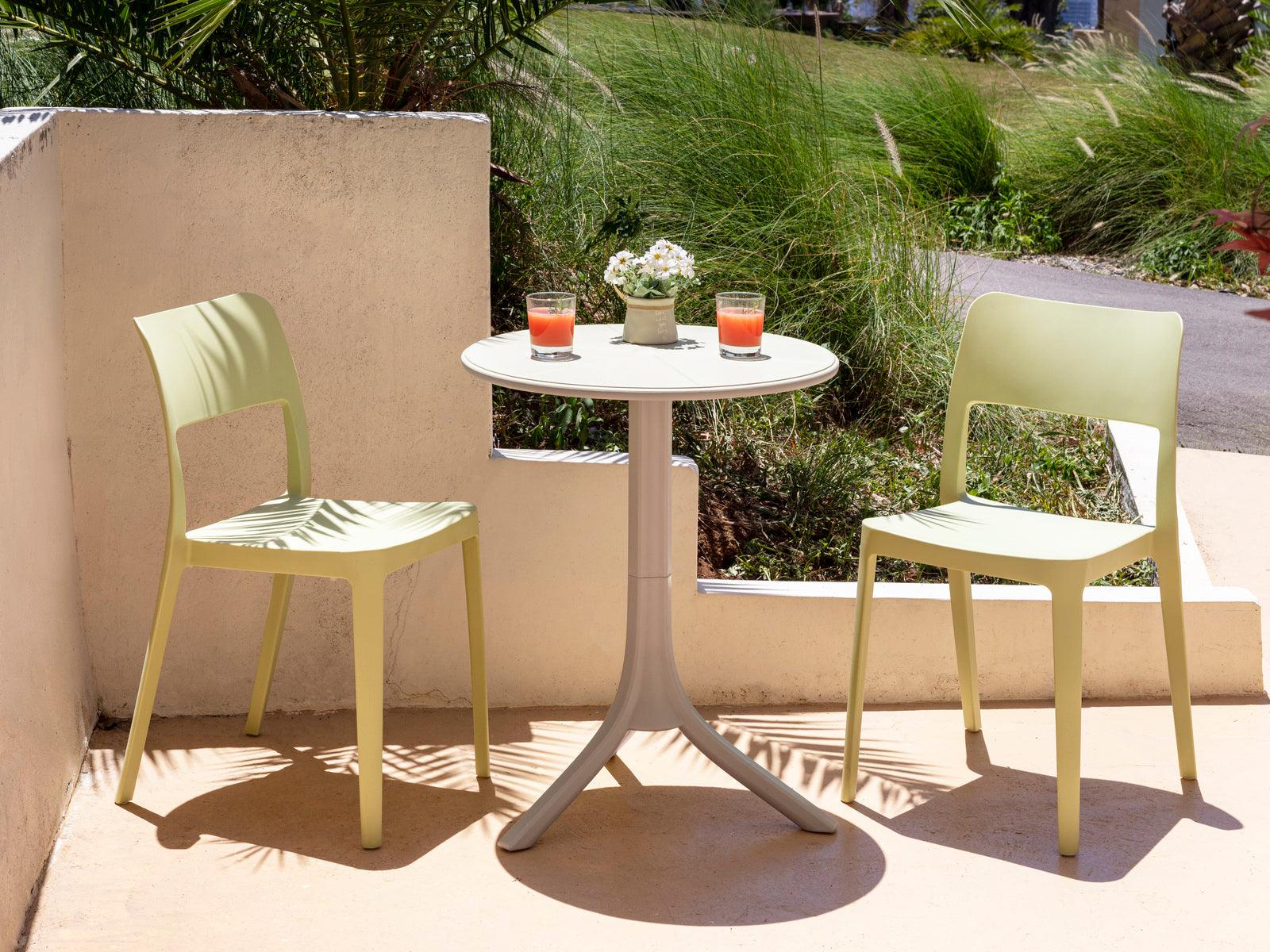 Lagoon Mesa Redonda 2 en 1 para Interior y Exterior con Proteccion UV, Modelo Seattle 7101 - LuzDeco