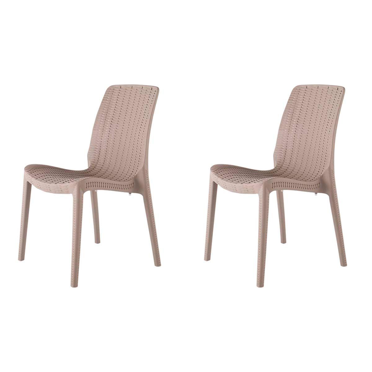 Lagoon, Silla Rue 7025, Silla de comedor, silla de comedor para exterior, silla de comedor para interior, Muebles de rattan sintetico, Mobiliario de terraza, Diseño de ratan, Resistente a los rayos UV, Muebles resistentes a los rayos UV, Muebles de mimbre