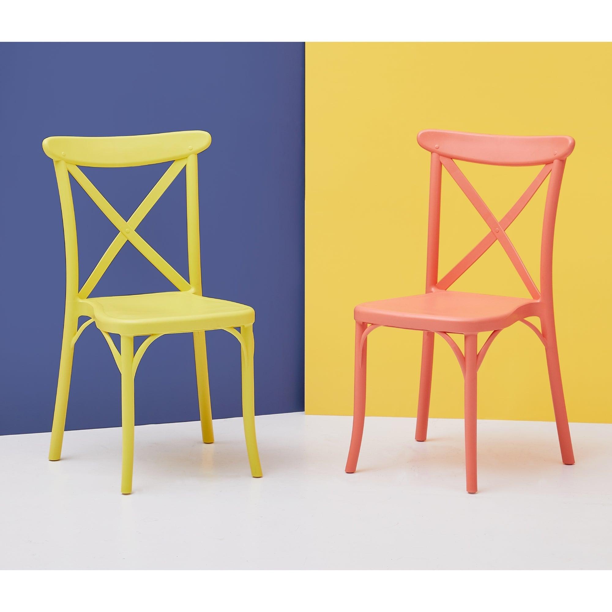 Lagoon, Silla X 7061, Silla de comedor, Silla Vintage, silla de comedor para exterior, silla de comedor para interior, Muebles de interior, Mobiliario de terraza, Sillas para terraza, Resistente a los rayos UV, Muebles resistentes a los rayos UV, Muebles de exterior, Silla para eventos