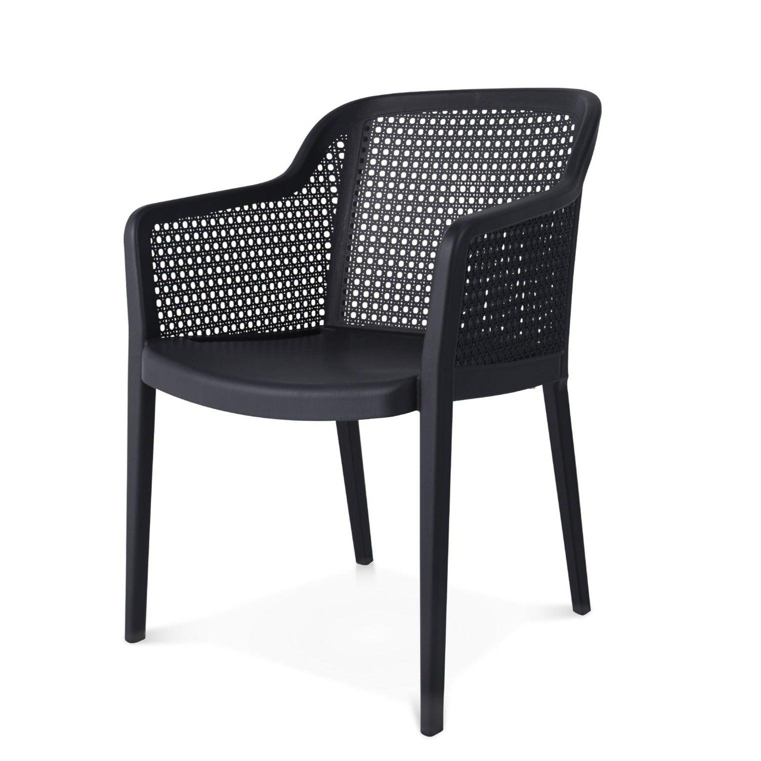 Lagoon, Silla Grace 7028, Silla de comedor, silla de comedor para exterior, silla de comedor para interior, Muebles de rattan sintetico, Mobiliario de terraza, Diseño de ratan, Resistente a los rayos UV, Muebles resistentes a los rayos UV, Muebles de mimbre