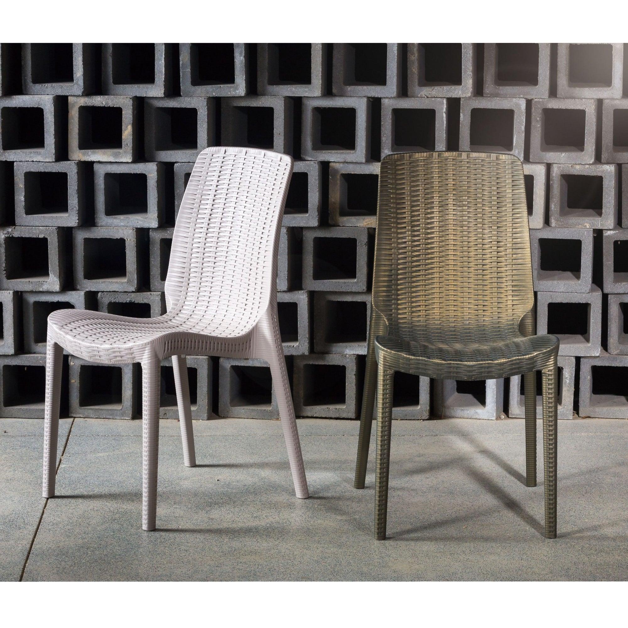 Lagoon, Silla Rue 7025, Silla de comedor, silla de comedor para exterior, silla de comedor para interior, Muebles de rattan sintetico, Mobiliario de terraza, Diseño de ratan, Resistente a los rayos UV, Muebles resistentes a los rayos UV, Muebles de mimbre