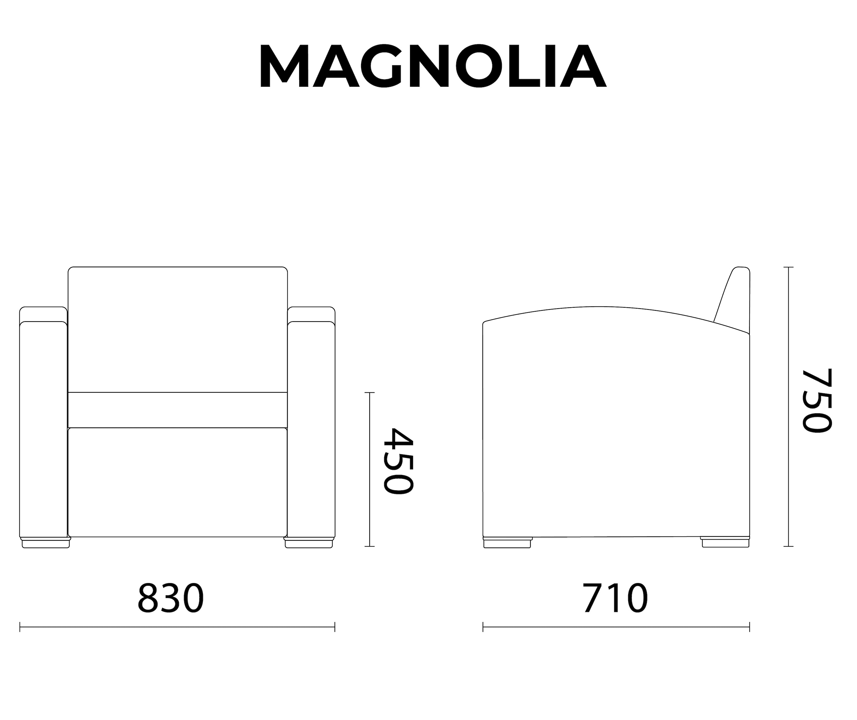Lagoon, Magnolia 7023CC, Sillón individual, Sillón de rattan, Sillón para exterior, Sillón apto para exterior, Sillón de jardín, Rattan sintético, Cojín resistente a la intemperie, Mobiliario de terraza, Estilo contemporáneo, Comodidad exterior.
