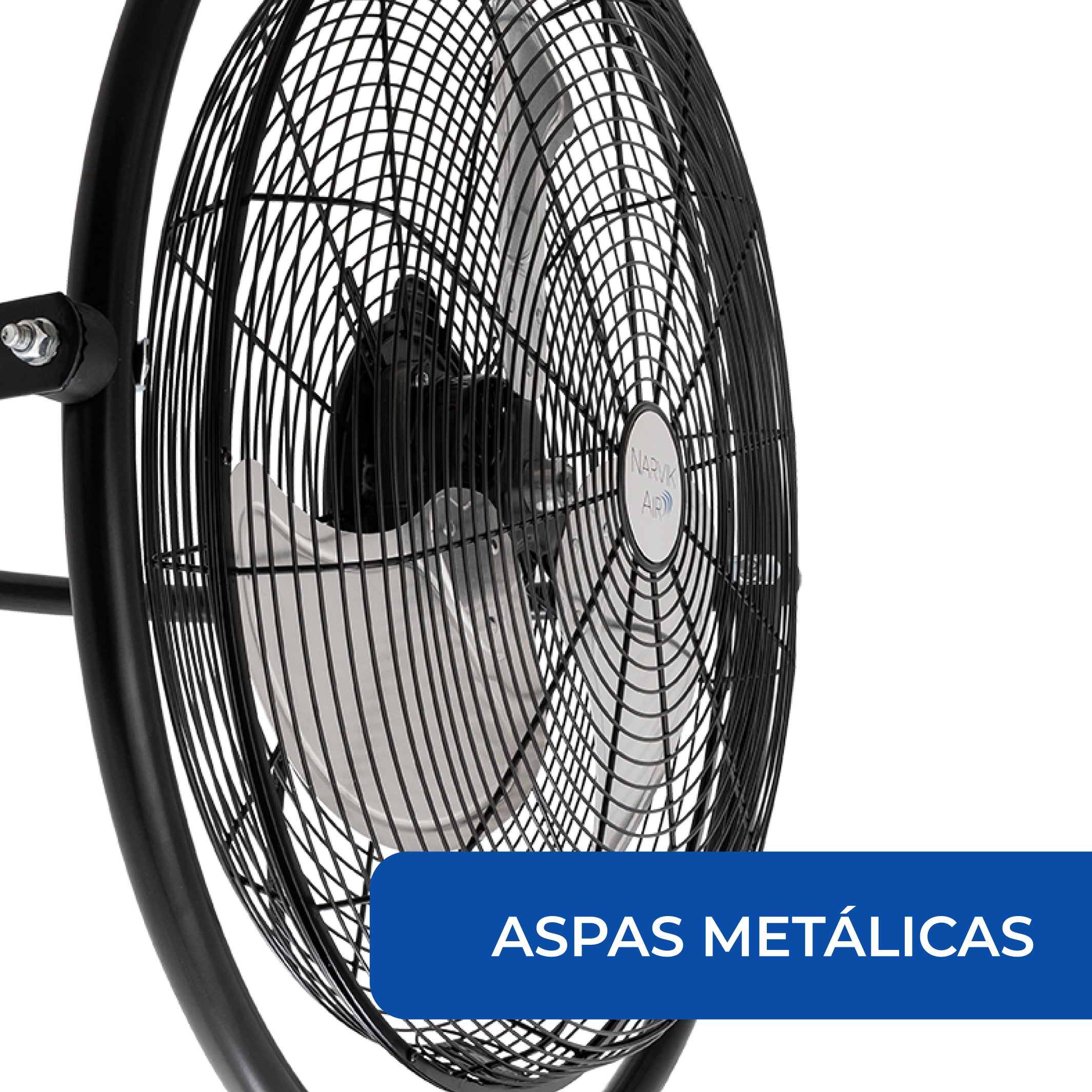 Narvik Ventilador de 20" Industrial 2 en 1: Techo y Pared de 162W con Aspas de Aluminio, Modelo NA1120 / NA-CW20