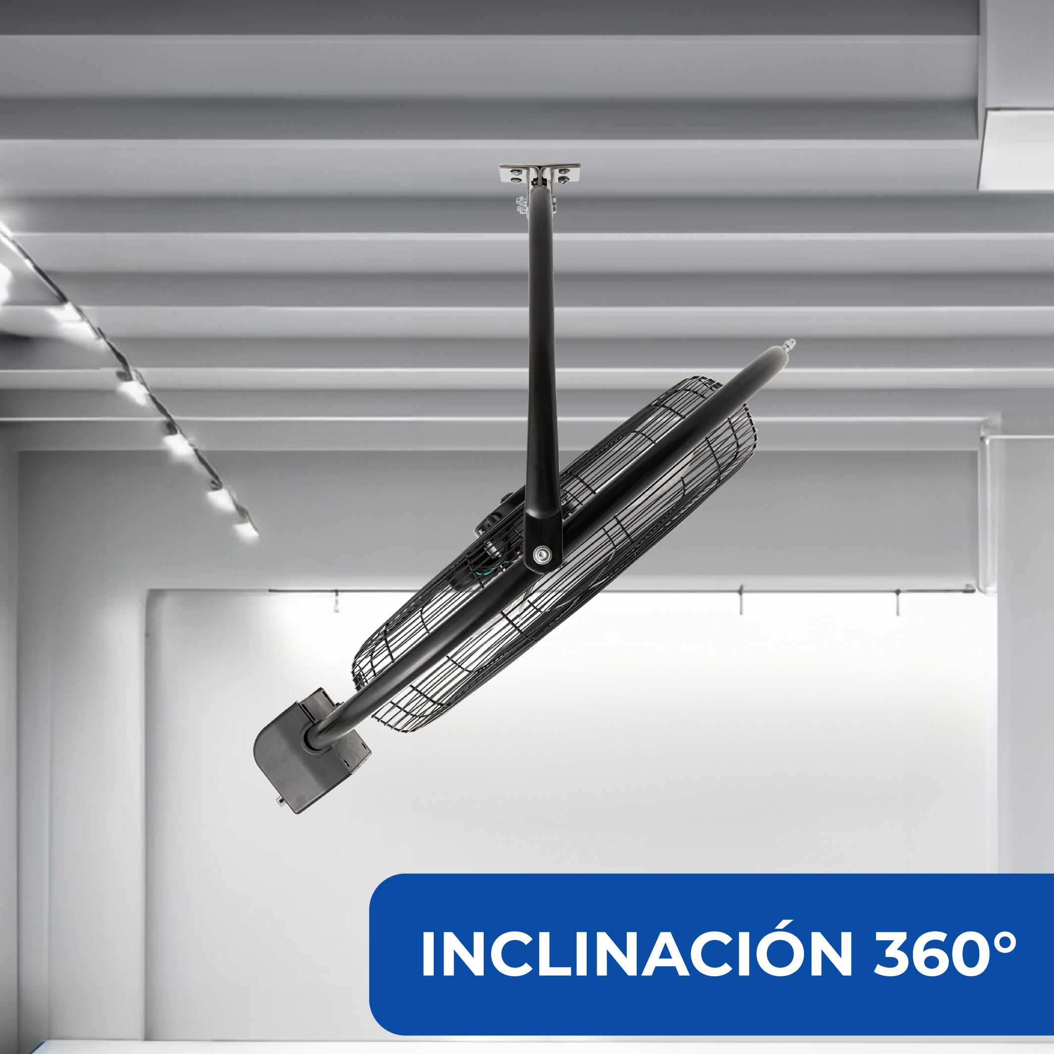 Narvik Ventilador de 20" Industrial 2 en 1: Techo y Pared de 162W con Aspas de Aluminio, Modelo NA1120 / NA-CW20