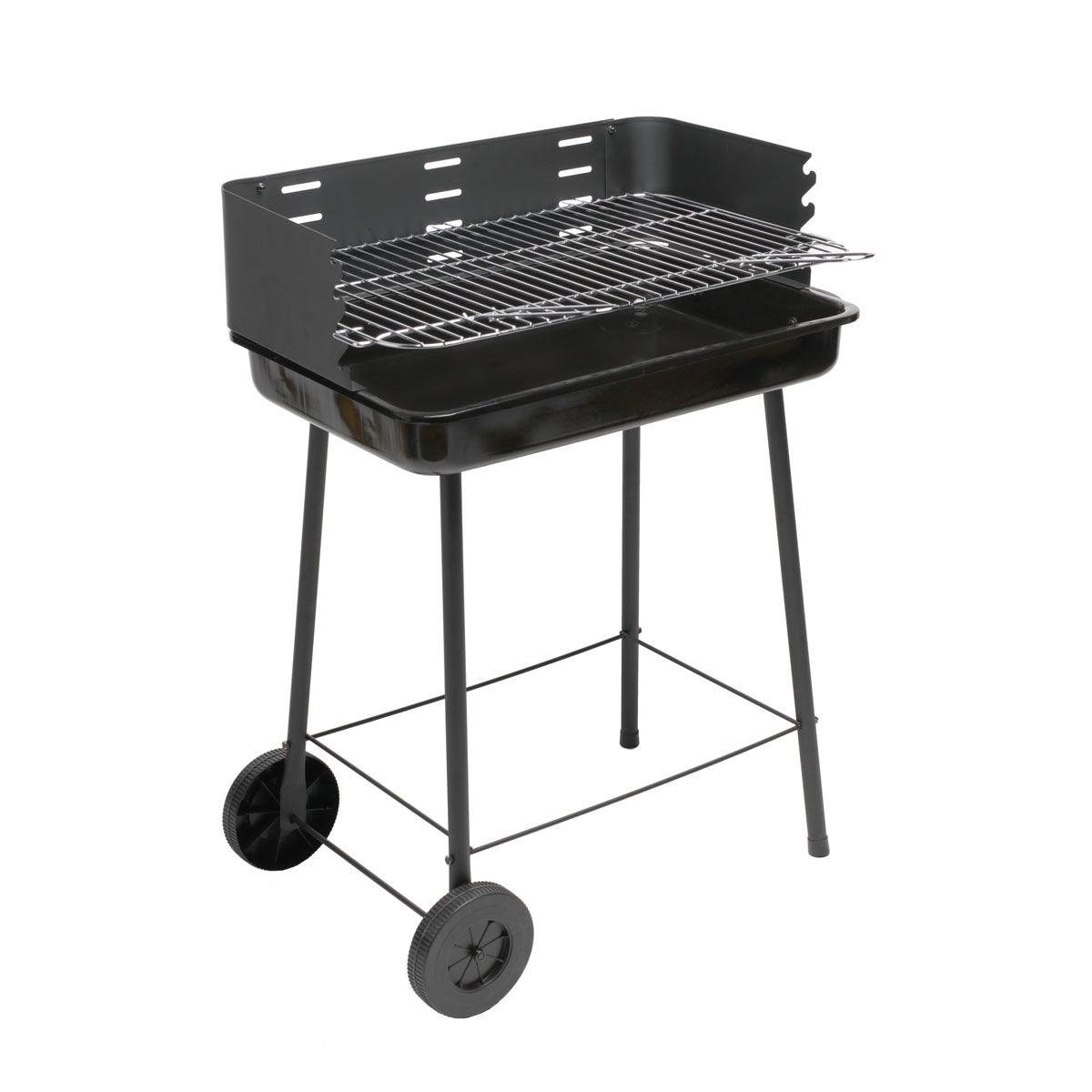 Naterial Asador Portatil de Carbón 1 Rejilla, Modelo Trolley - LuzDeco