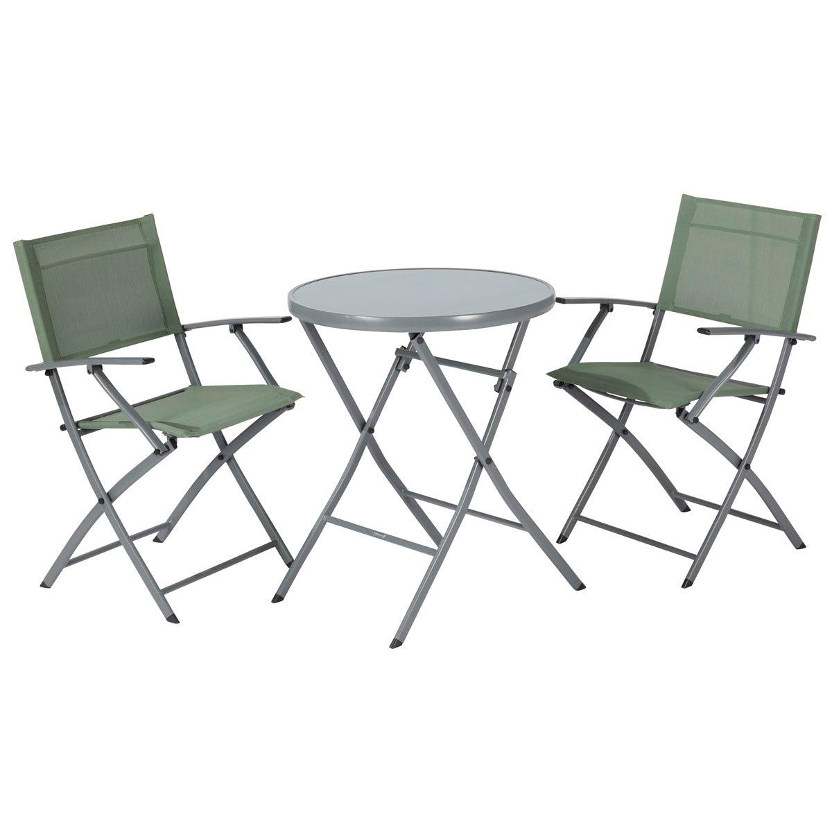 Naterial Mesa de Acero Plegable Apta para Exterior, Modelo Emys - LuzDeco