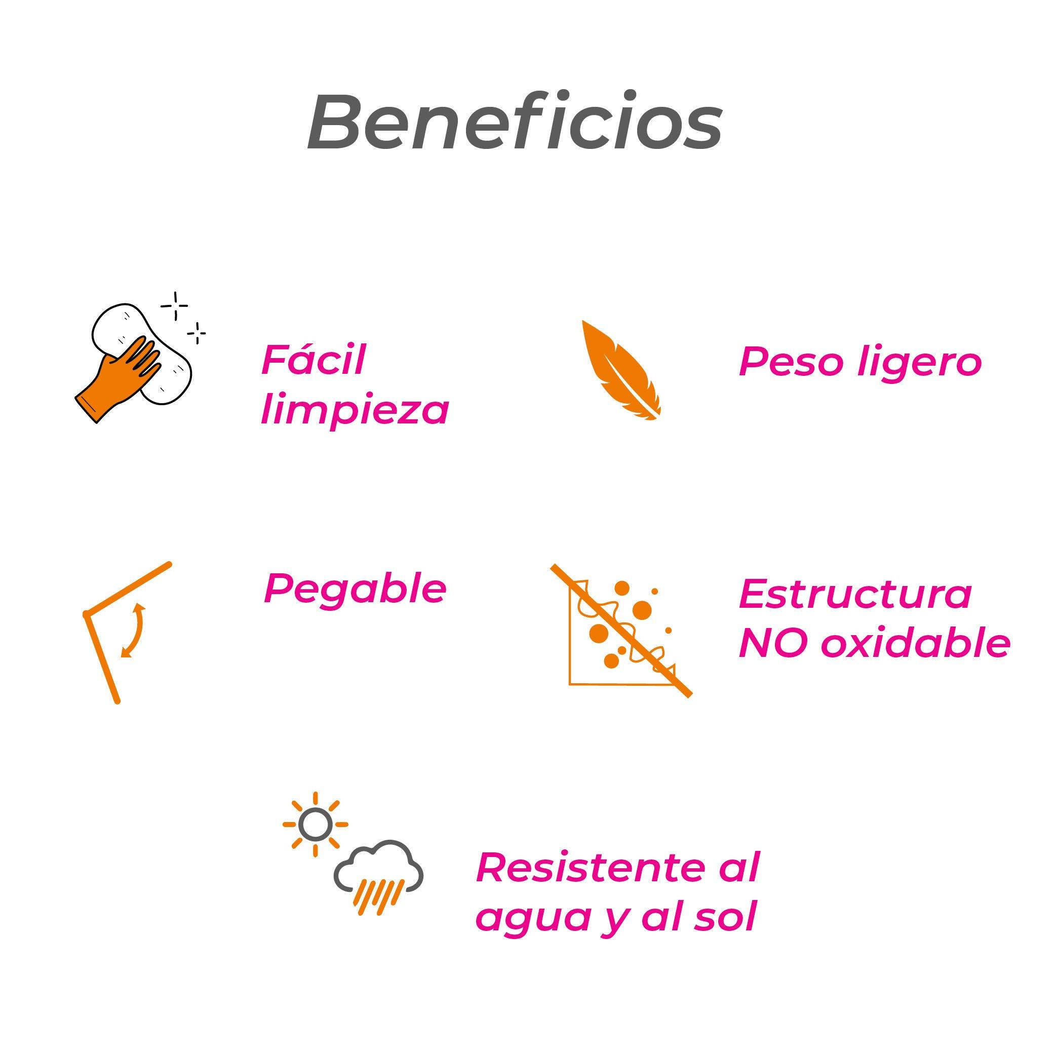 Naterial Mesa de Acero Plegable Apta para Exterior, Modelo Emys - LuzDeco