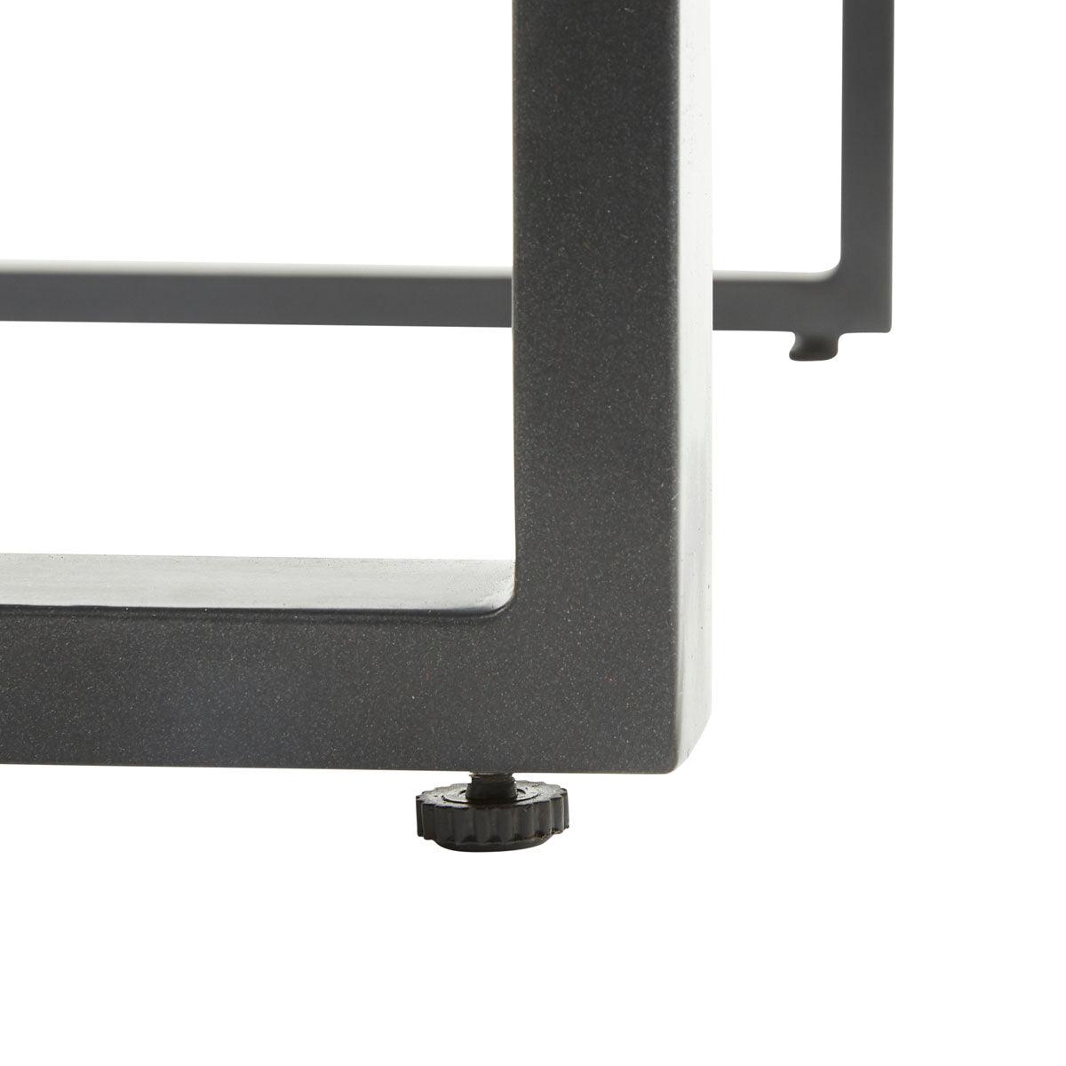 Naterial Mesa de Centro Tipo Ratán Apta para Exterior, Modelo Noa - LuzDeco