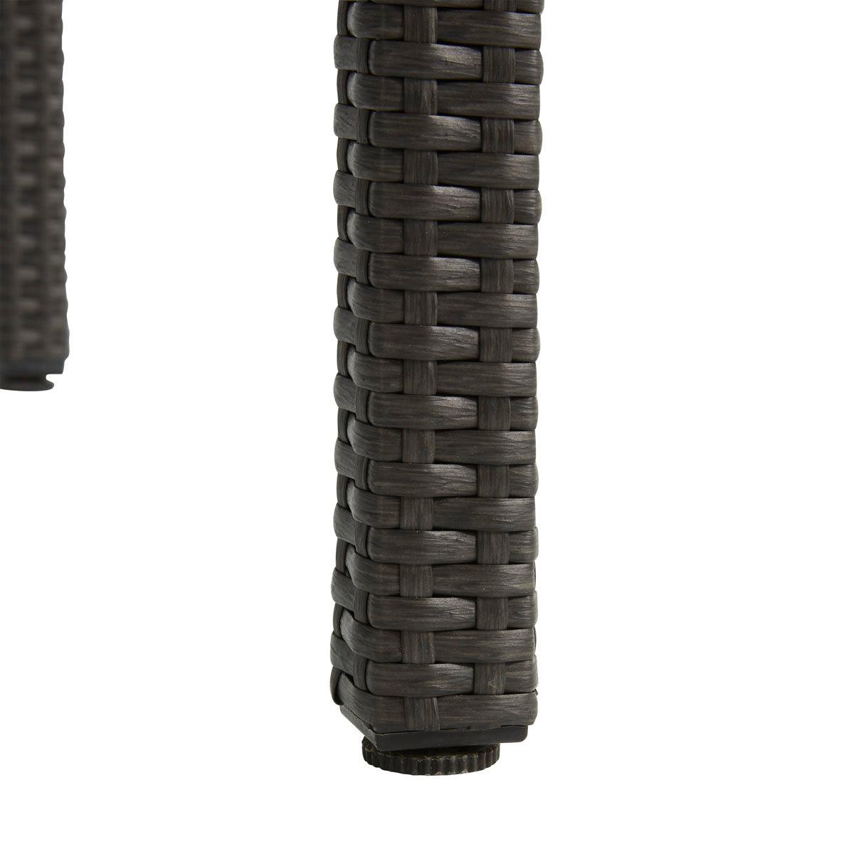 Naterial Mesa de Comedor Tipo Ratán Apta para Exterior, Modelo Noa - LuzDeco