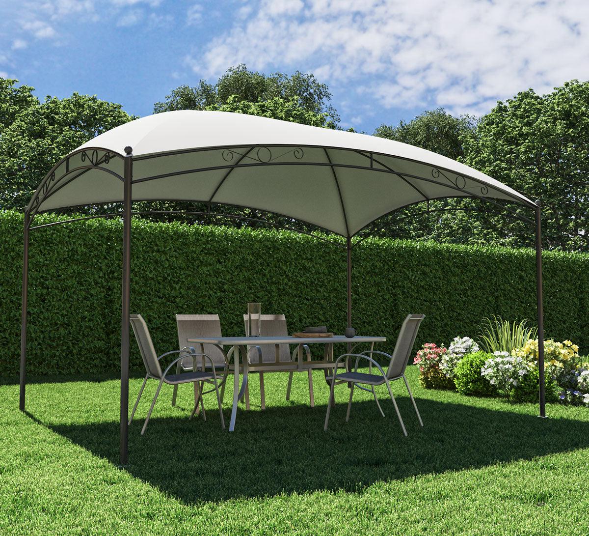 Naterial Set de 4 Sillas de Jardín de Textileno y Acero Apta para Exterior, Modelo Alma - LuzDeco