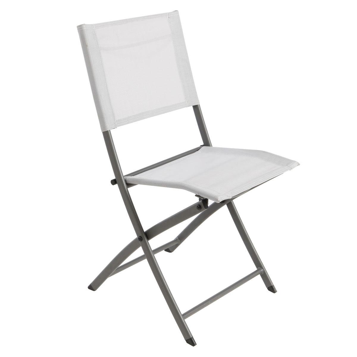 Naterial Set de 4 Sillas Plegables de Acero Apta para Exterior, Modelo Emys - LuzDeco