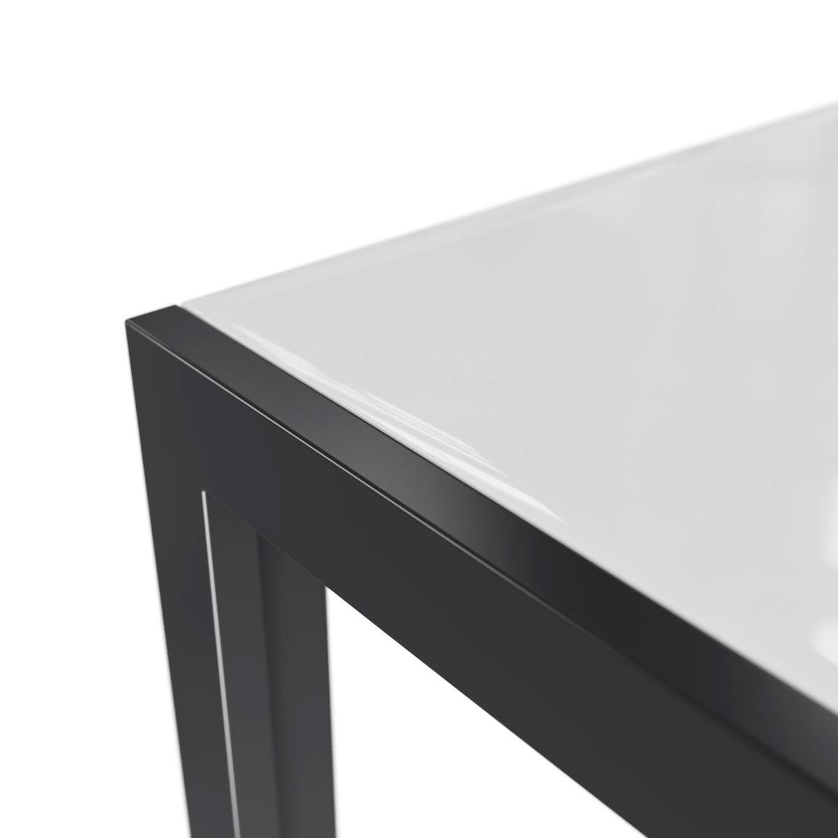 Naterial Set de Comedor: Mesa + 6 Silla de Textileno y Aluminio con Descansabrazos Apta para Exterior, Modelo Mesa Lyra II+ Sillas Orion Alpha II - LuzDeco