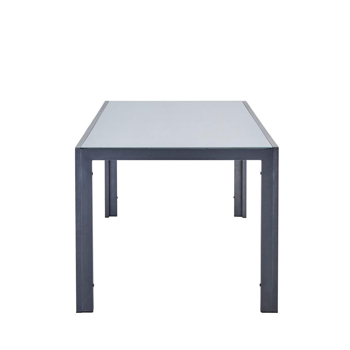 Naterial Set de Comedor: Mesa + 6 Sillas con Descansabrazos Apta para Exterior, Modelo Lyra II + Sillas Orion Beta II - LuzDeco