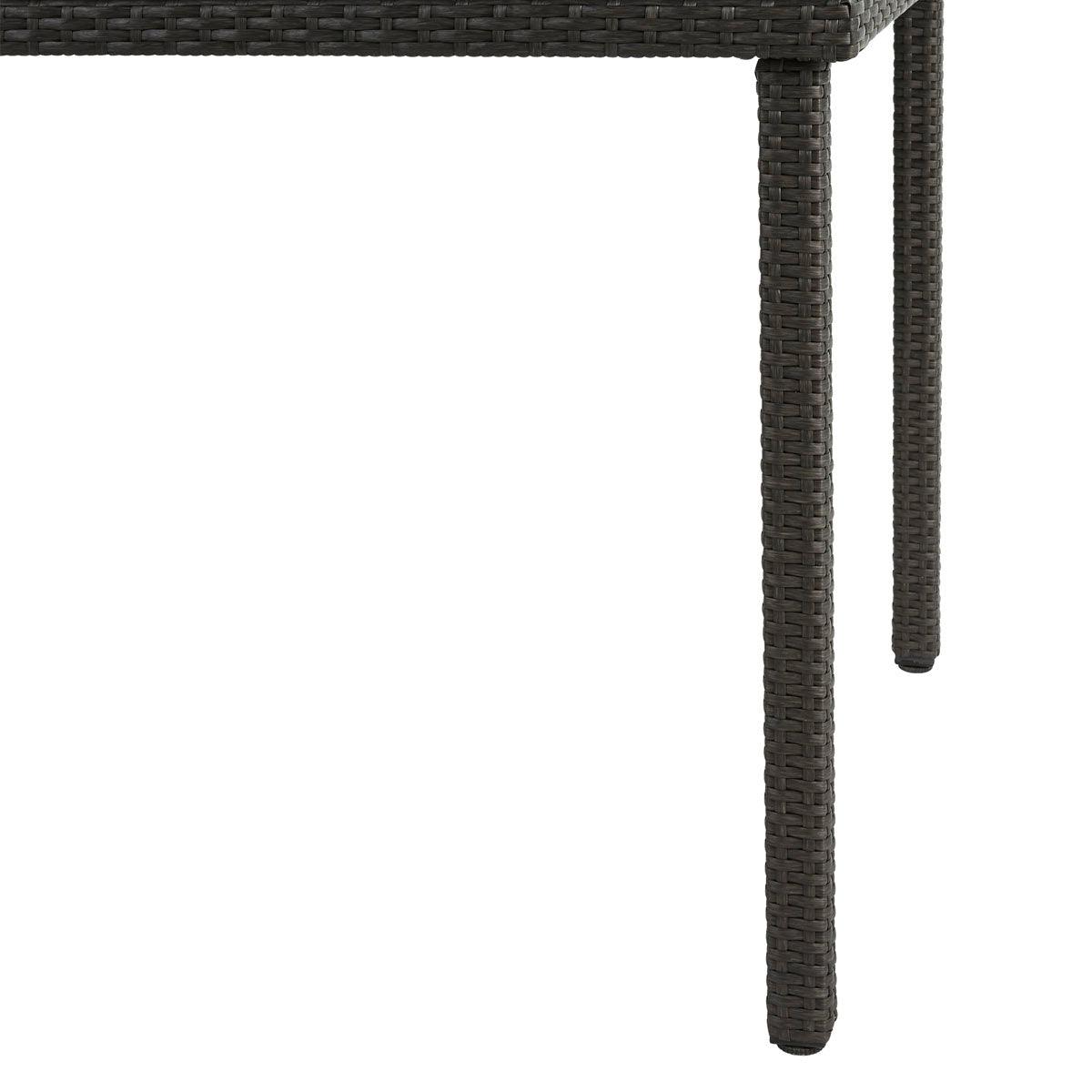 Naterial Set de Comedor: Mesa + 6 Sillas Tipo Ratán Apta para Exterior, Modelo Noa - LuzDeco