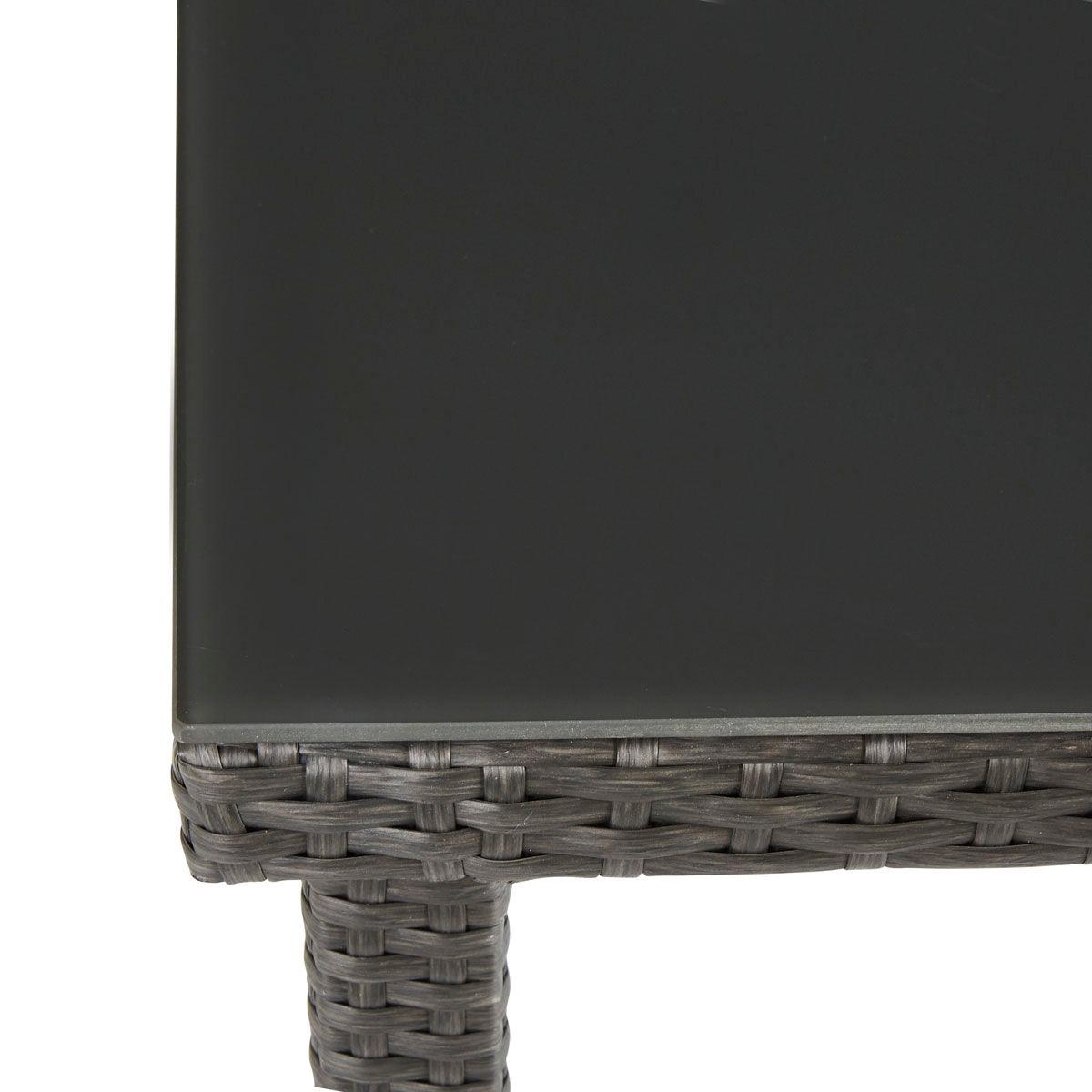 Naterial Set de Comedor: Mesa + 6 Sillas Tipo Ratán Apta para Exterior, Modelo Noa - LuzDeco