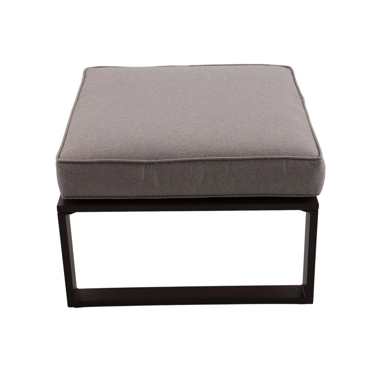 Naterial Set de Muebles de Jardín: Sofá Esquinero + 2 Taburetes + Mesa de Aluminio para Exterior, Modelo Odyssea - LuzDeco