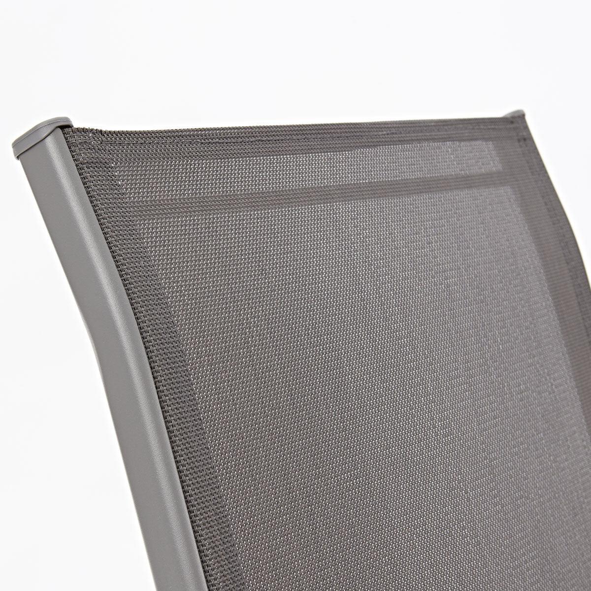 Naterial Silla de Jardín de Textileno y Acero Apta para Exterior, Modelo Alma - LuzDeco