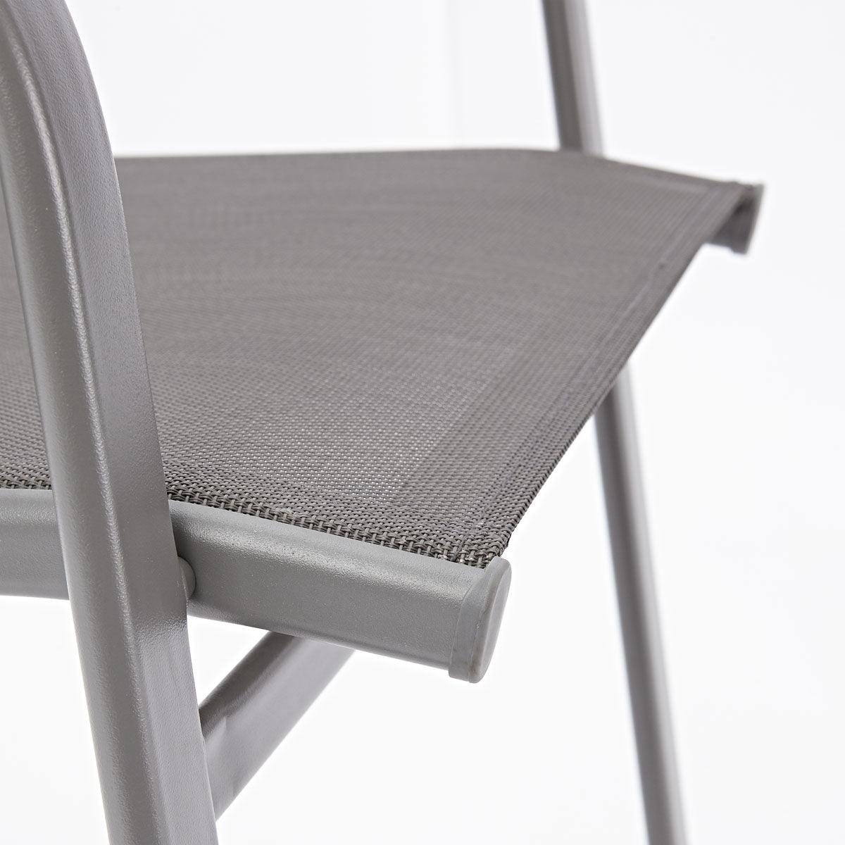 Naterial Silla de Jardín de Textileno y Acero Apta para Exterior, Modelo Alma - LuzDeco