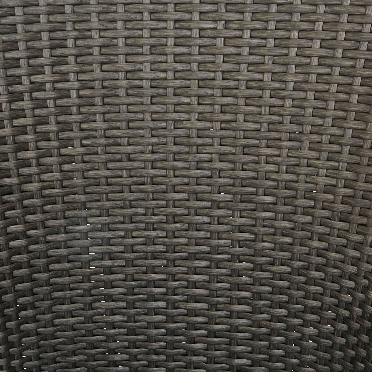 Naterial Silla Tipo Ratán con Cojín y Descansabrazos Apta para Exterior, Modelo Noa - LuzDeco