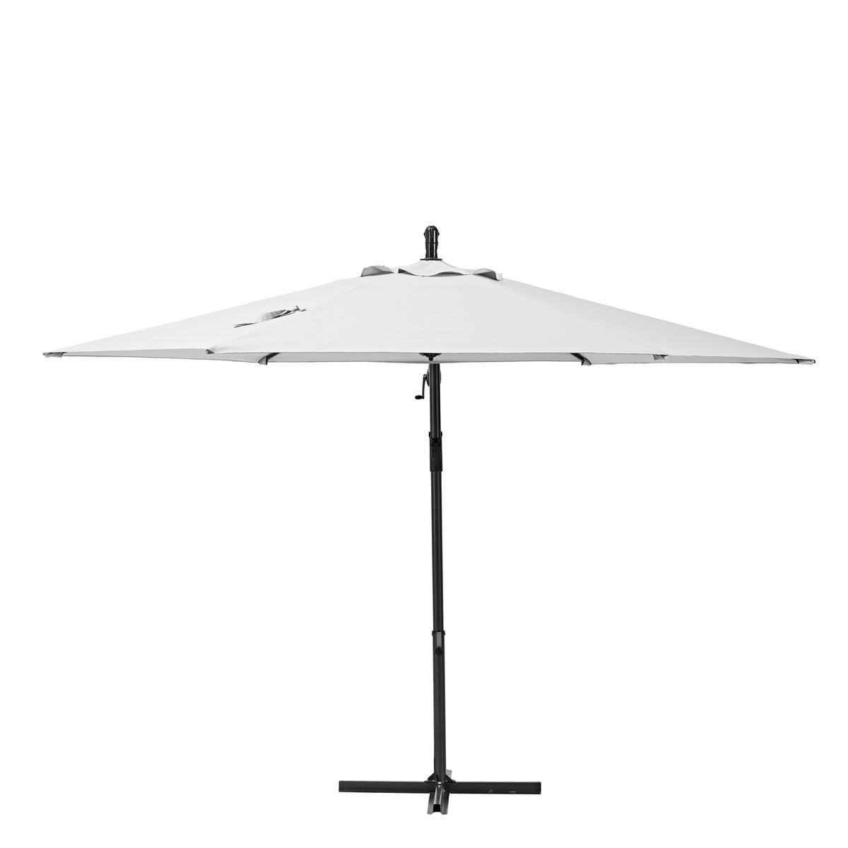 Naterial Sombrilla para Jardín Hexagonal con Brazo Lateral, Modelo Taupe - LuzDeco