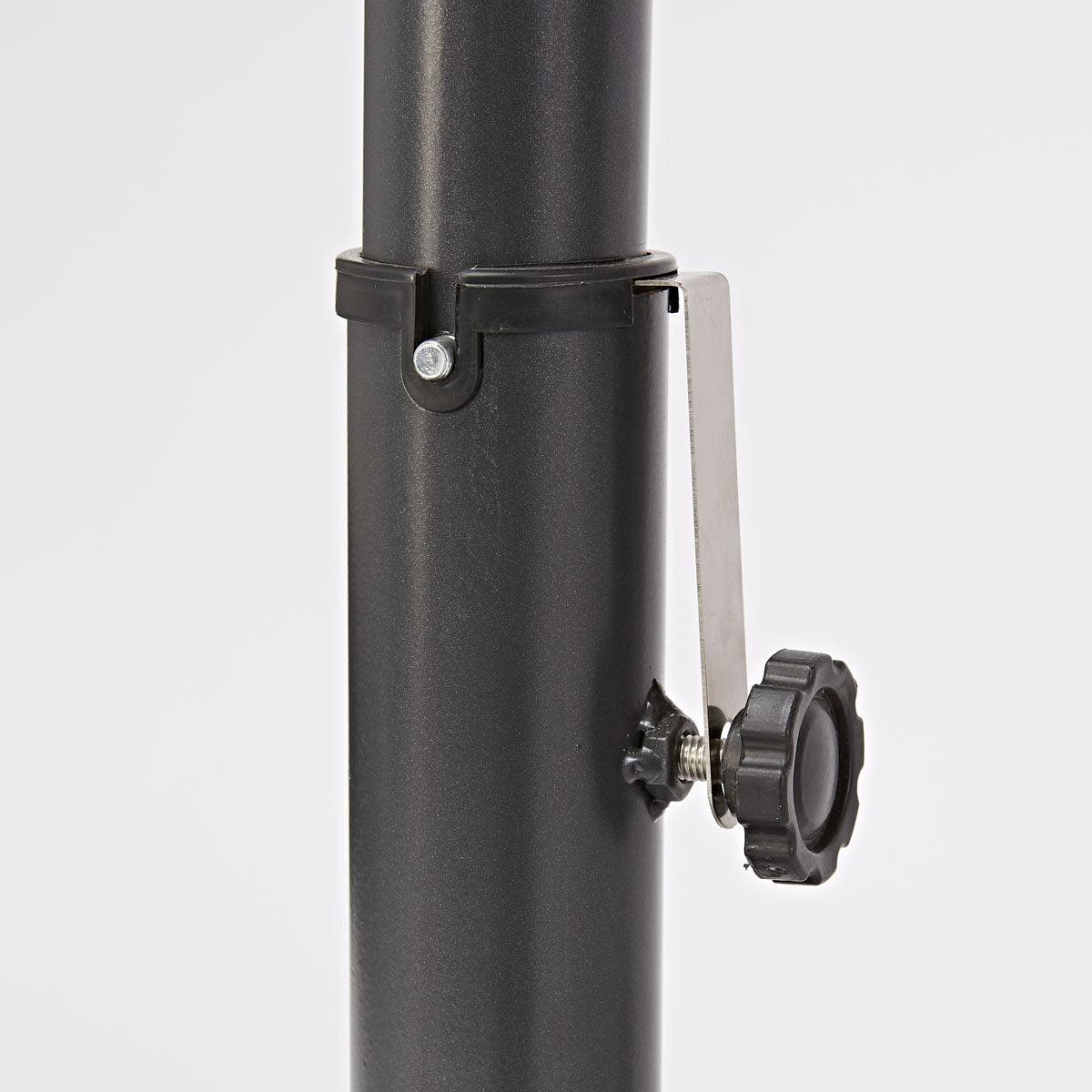 Naterial Sombrilla para Jardín Hexagonal con Brazo Lateral, Modelo Taupe - LuzDeco