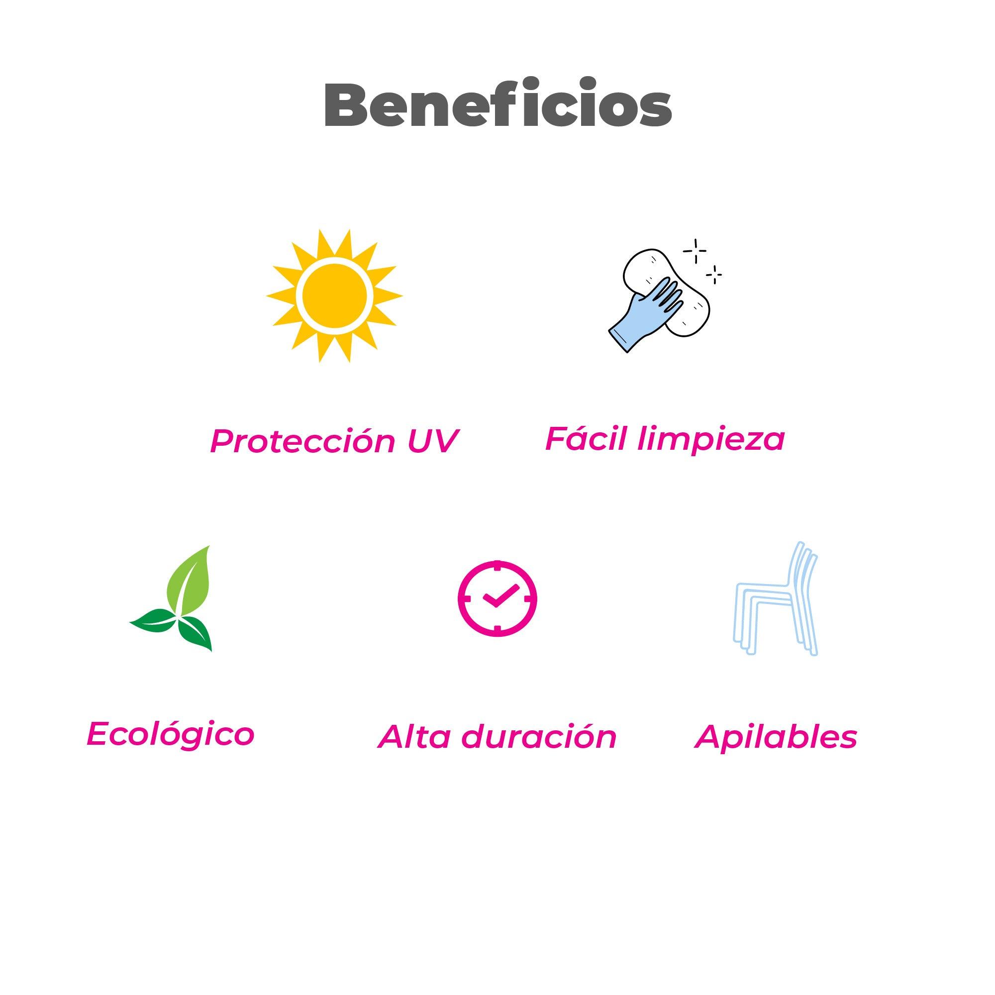 Offiho, Silla Reef ohv62, silla para comedor, silla para exterior, sillas a mayoreo, silla de plastico, silla para interior, mobiliario de exterior, mobiliario a mayoreo, sillas con proteccion uv, sillas resistentes al sol, muebles para exterior