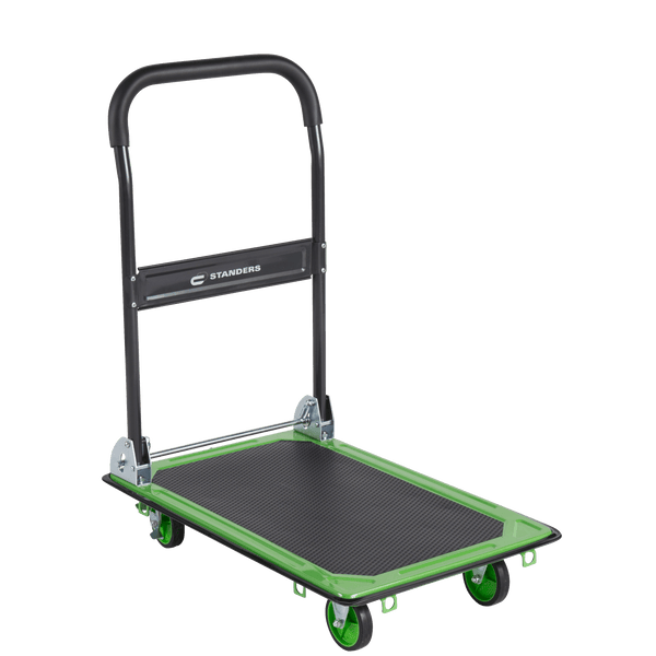 Standers Carrito Plegable de Carga de Acero con 4 Ruedas, Capacidad de 150K , Modelo 84914162 - LuzDeco