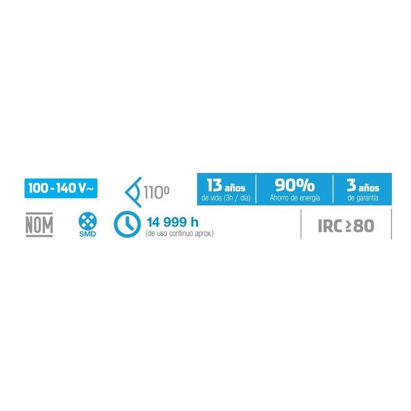 10 Focos LED | MR16 | 6W | GU5.3 MR16