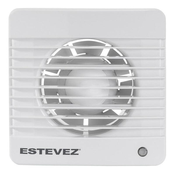 Extractor de Baño 6" Estevez 2806: Acero Inoxidable, Bajo Ruido,| Tipo Inglés - LuzDeco