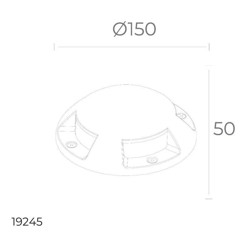 Lámpara Exterior LED Estevez 2.2W | Modelo 19245 | Resistente a Pisadas | Ideal Jardines - LuzDeco