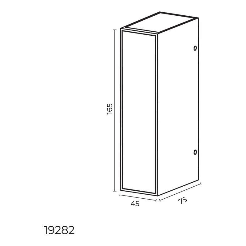 Lámpara Exterior LED Arbotante 8W Estevez 19282 - Negro - Ideal para Jardines y Fachadas- LuzDeco