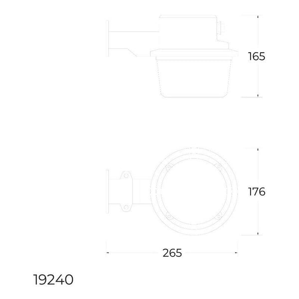Lámpara Exterior LED Estevez con Sensor 35W | Modelo 19240 | Resistente a la Intemperie - LuzDeco