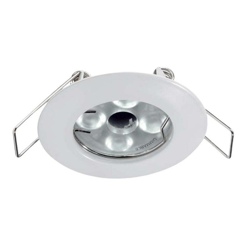 Foco LED Empotrable Orientable MR11 GU4 Estevez 19005-0 - Blanco/Negro - Iluminación Ajustable - LuzDeco