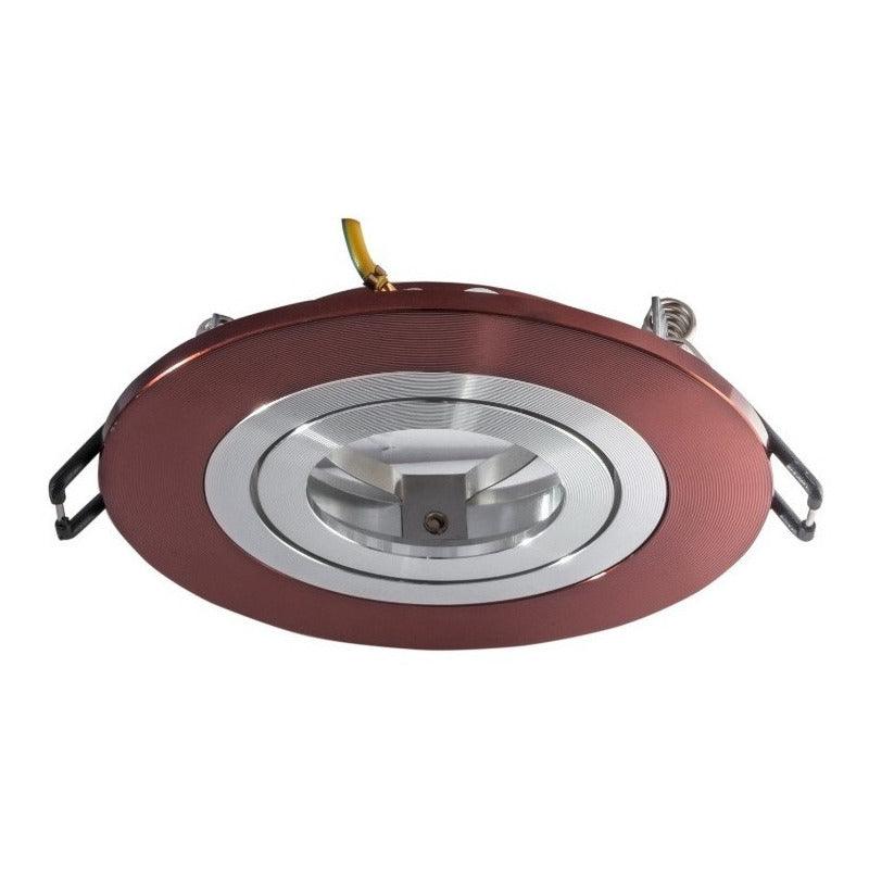 Foco LED Empotrable Orientable MR16 GU5.3 Estevez 19007-3- 35W máx - Plata y Chocolate - LuzDeco