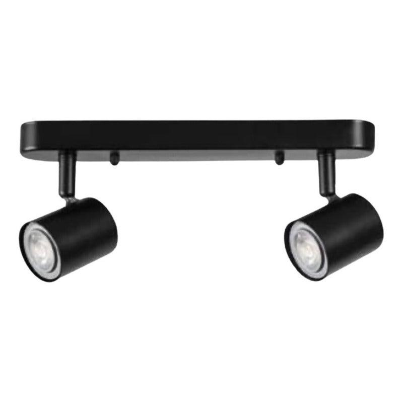 Foco LED Orientable en Riel Estevez EDE-0480-NEG - Base GU10 - Blanco - Diseño Moderno - LuzDeco