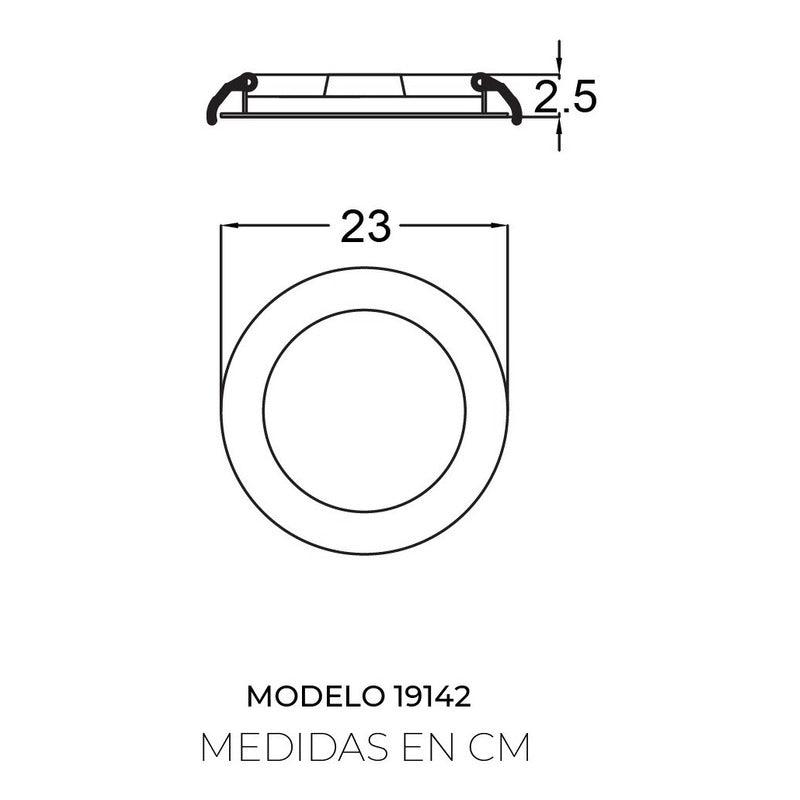 Lámpara LED Empotrable Estevez 18W - Luz Neutra 4000K, Diseño Moderno, Modelo 19142-0 - LuzDeco
