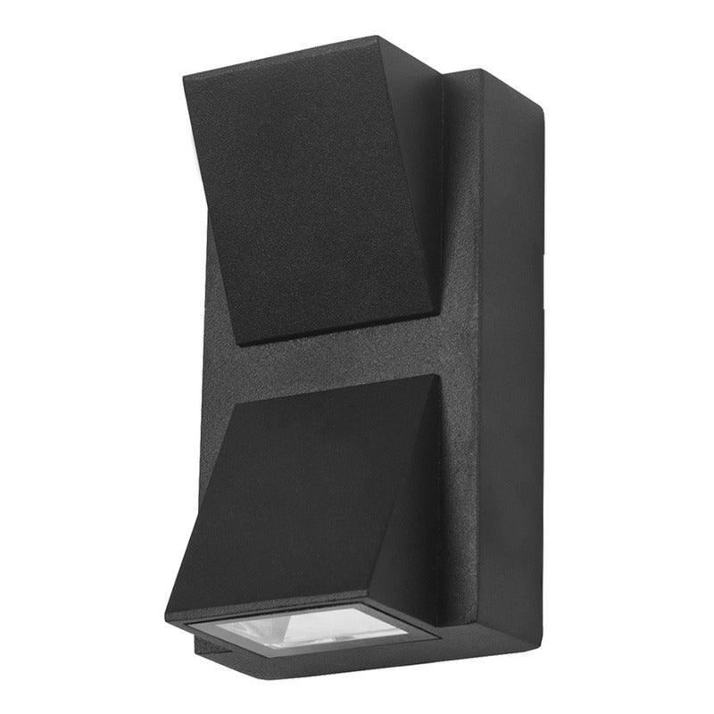 Luminaria LED Exterior Estevez ETX-0396-NEG: 4.1W, Luz Cálida 3000K, IP54, Sobreponer Pared, Color Negro- LuzDeco