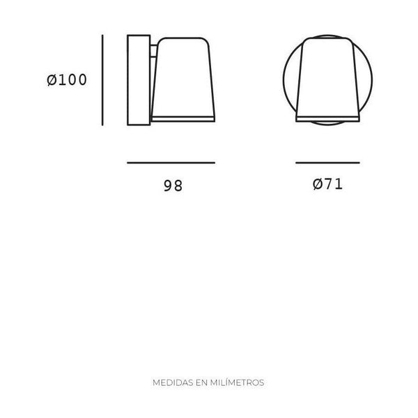 Estevez EDE-0436-BLA: Lámpara LED Orientable 4.7W - Luz Cálida 3000K - Sobreponer Techo - LuzDeco