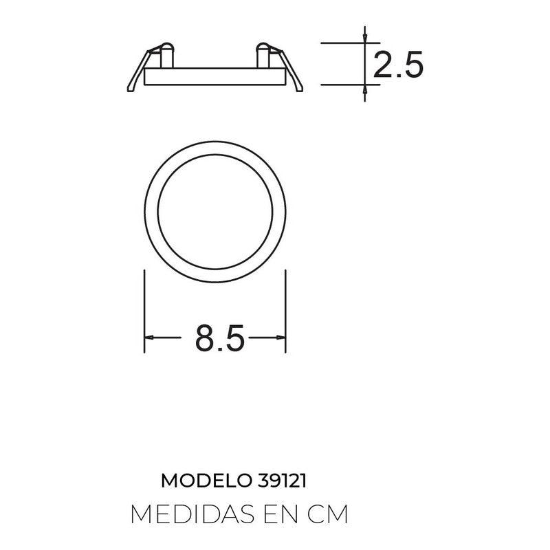 Lámpara LED Empotrable Estevez Modelo 39321-0-CNW 6W: Luz Cálida, Neutra o Fría para Techo - LuzDeco