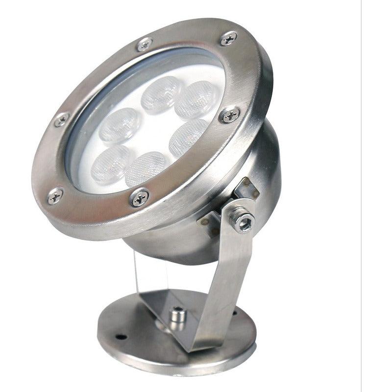 Lámpara Exterior LED Estevez 8W | Modelo 19250 | Proyector Sobreponer | Acero Inoxidable- LuzDeco