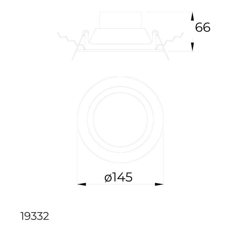 Lámpara LED Empotrable 3W Estevez 19132-0-CNW - 3 Temperaturas de Color - Aluminio - Ajustable- LuzDeco