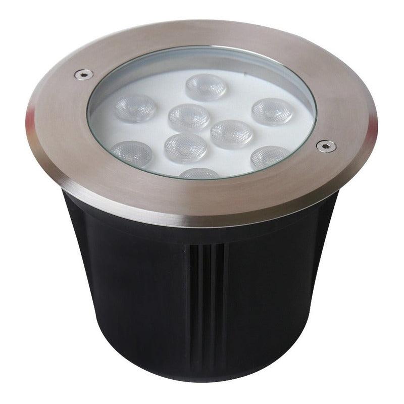 Lámpara LED Empotrable Exterior Estevez 19295 - 9W - Luz Cálida 3000K - Acero Inoxidable- LuzDeco