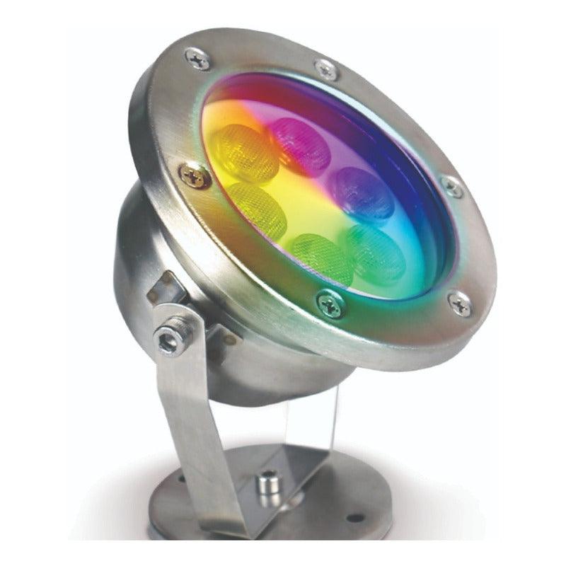 Lámpara Exterior LED RGB Estevez 6W | Modelo 19250-RGB | Proyector | Cambio de Color Automático - LuzDeco
