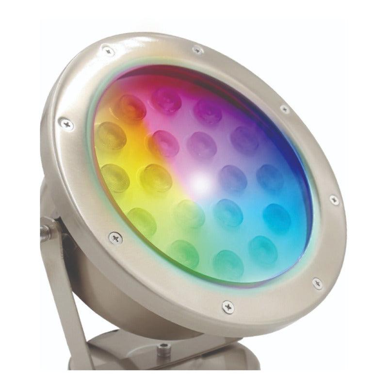 Estevez Lámpara LED RGB 9W Tipo Proyector, Reflector Exteriores, Model